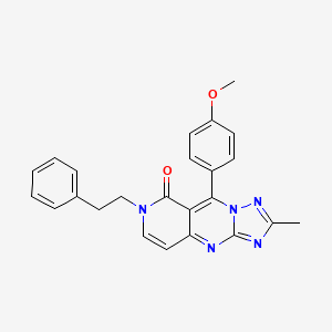 9-(4-methoxyphenyl)-2-methyl-7-phenethylpyrido[4,3-d][1,2,4]triazolo[1,5-a]pyrimidin-8(7H)-one