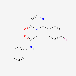 N-(2,5-dimethylphenyl)-2-[2-(4-fluorophenyl)-4-methyl-6-oxopyrimidin-1(6H)-yl]acetamide