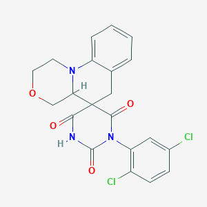 1'-(2,5-dichlorophenyl)-1,2,4,4a-tetrahydro-2'H,6H-spiro[1,4-oxazino[4,3-a]quinoline-5,5'-pyrimidine]-2',4',6'(1'H,3'H)-trione