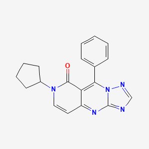 7-cyclopentyl-9-phenylpyrido[4,3-d][1,2,4]triazolo[1,5-a]pyrimidin-8(7H)-one