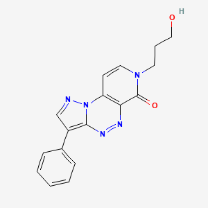 7-(3-hydroxypropyl)-3-phenylpyrazolo[5,1-c]pyrido[4,3-e][1,2,4]triazin-6(7H)-one