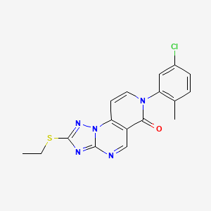 7-(5-chloro-2-methylphenyl)-2-(ethylsulfanyl)pyrido[3,4-e][1,2,4]triazolo[1,5-a]pyrimidin-6(7H)-one