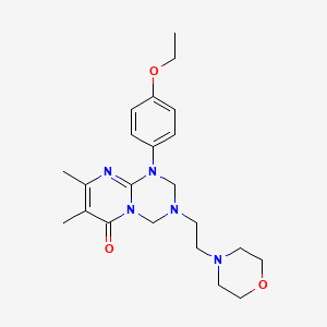 1-(4-ethoxyphenyl)-7,8-dimethyl-3-(2-morpholinoethyl)-1,2,3,4-tetrahydro-6H-pyrimido[1,2-a][1,3,5]triazin-6-one