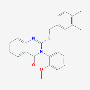 2-[(3,4-dimethylbenzyl)sulfanyl]-3-(2-methoxyphenyl)quinazolin-4(3H)-one