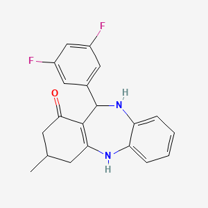 11-(3,5-difluorophenyl)-3-methyl-2,3,4,5,10,11-hexahydro-1H-dibenzo[b,e][1,4]diazepin-1-one