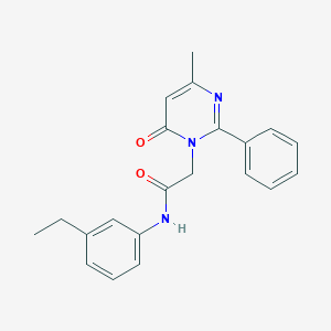 N-(3-ethylphenyl)-2-(4-methyl-6-oxo-2-phenylpyrimidin-1(6H)-yl)acetamide