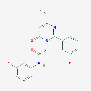 2-[4-ethyl-2-(3-fluorophenyl)-6-oxopyrimidin-1(6H)-yl]-N-(3-fluorophenyl)acetamide