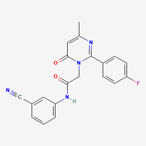 N-(3-cyanophenyl)-2-[2-(4-fluorophenyl)-4-methyl-6-oxopyrimidin-1(6H)-yl]acetamide