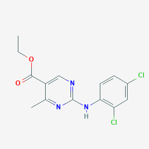 Ethyl 2-[(2,4-dichlorophenyl)amino]-4-methylpyrimidine-5-carboxylate