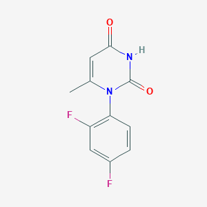 molecular formula C11H8F2N2O2 B11192409 1-(2,4-difluorophenyl)-6-methylpyrimidine-2,4(1H,3H)-dione 