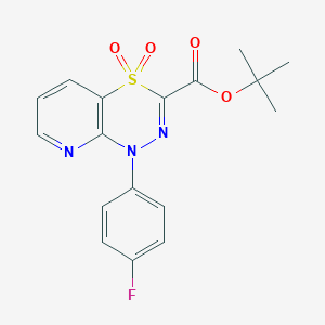 tert-butyl 1-(4-fluorophenyl)-1H-pyrido[2,3-e][1,3,4]thiadiazine-3-carboxylate 4,4-dioxide