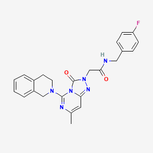 2-[5-(3,4-dihydroisoquinolin-2(1H)-yl)-7-methyl-3-oxo[1,2,4]triazolo[4,3-c]pyrimidin-2(3H)-yl]-N-(4-fluorobenzyl)acetamide