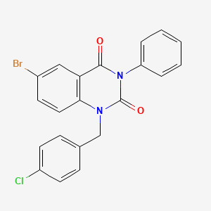 6-bromo-1-(4-chlorobenzyl)-3-phenylquinazoline-2,4(1H,3H)-dione