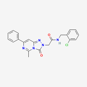 N-(2-chlorobenzyl)-2-(5-methyl-3-oxo-7-phenyl[1,2,4]triazolo[4,3-c]pyrimidin-2(3H)-yl)acetamide