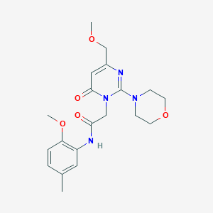 2-[4-(methoxymethyl)-2-(morpholin-4-yl)-6-oxopyrimidin-1(6H)-yl]-N-(2-methoxy-5-methylphenyl)acetamide