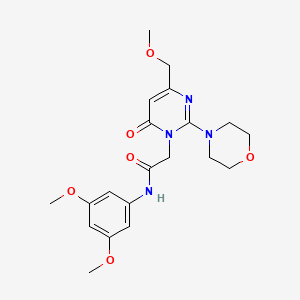 N-(3,5-dimethoxyphenyl)-2-[4-(methoxymethyl)-2-(morpholin-4-yl)-6-oxopyrimidin-1(6H)-yl]acetamide