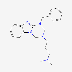 3-(1-benzyl-1,2-dihydro[1,3,5]triazino[1,2-a]benzimidazol-3(4H)-yl)-N,N-dimethylpropan-1-amine