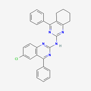 6-chloro-4-phenyl-N-(4-phenyl-5,6,7,8-tetrahydroquinazolin-2-yl)quinazolin-2-amine