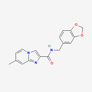 N-(1,3-benzodioxol-5-ylmethyl)-7-methylimidazo[1,2-a]pyridine-2-carboxamide