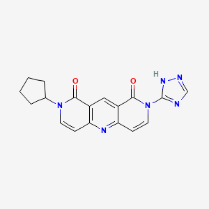 2-cyclopentyl-8-(1H-1,2,4-triazol-5-yl)pyrido[4,3-b][1,6]naphthyridine-1,9(2H,8H)-dione