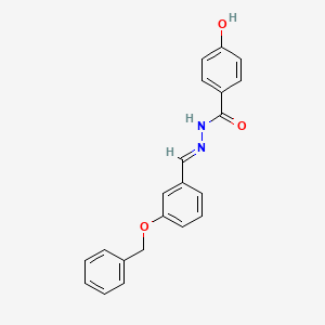 N'-(3-(Benzyloxy)benzylidene)-4-hydroxybenzohydrazide