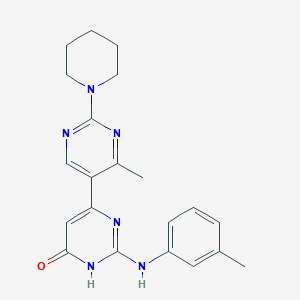 4'-methyl-2-[(3-methylphenyl)amino]-2'-(piperidin-1-yl)-4,5'-bipyrimidin-6(1H)-one