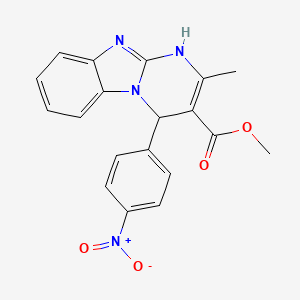 Methyl 2-methyl-4-(4-nitrophenyl)-1,4-dihydropyrimido[1,2-a]benzimidazole-3-carboxylate