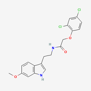 2-(2,4-dichlorophenoxy)-N-[2-(6-methoxy-1H-indol-3-yl)ethyl]acetamide