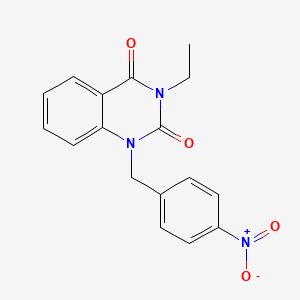 3-Ethyl-1-[(4-nitrophenyl)methyl]quinazoline-2,4-dione