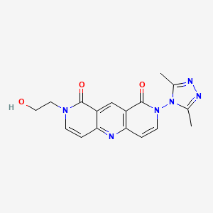 2-(3,5-dimethyl-4H-1,2,4-triazol-4-yl)-8-(2-hydroxyethyl)pyrido[4,3-b][1,6]naphthyridine-1,9(2H,8H)-dione