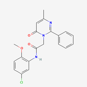 N-(5-chloro-2-methoxyphenyl)-2-(4-methyl-6-oxo-2-phenylpyrimidin-1(6H)-yl)acetamide