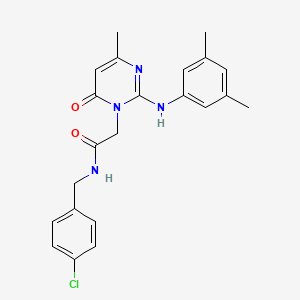 N-(4-chlorobenzyl)-2-{2-[(3,5-dimethylphenyl)amino]-4-methyl-6-oxopyrimidin-1(6H)-yl}acetamide