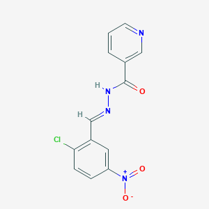 N'-[(E)-(2-chloro-5-nitrophenyl)methylidene]pyridine-3-carbohydrazide