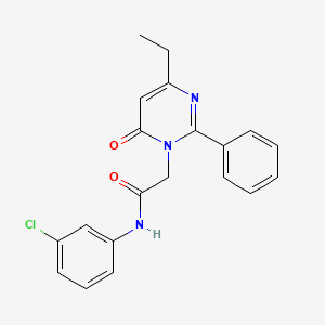 N-(3-chlorophenyl)-2-(4-ethyl-6-oxo-2-phenylpyrimidin-1(6H)-yl)acetamide