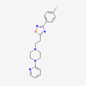 1-{2-[3-(4-Methylphenyl)-1,2,4-oxadiazol-5-yl]ethyl}-4-(pyridin-2-yl)piperazine