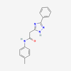 N-(4-methylphenyl)-2-(3-phenyl-1H-1,2,4-triazol-5-yl)acetamide