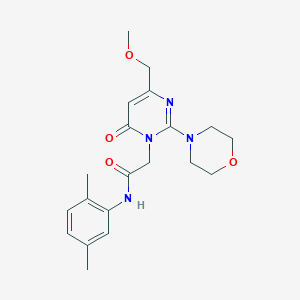 N-(2,5-dimethylphenyl)-2-[4-(methoxymethyl)-2-(morpholin-4-yl)-6-oxopyrimidin-1(6H)-yl]acetamide