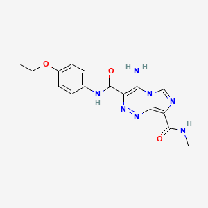 4-amino-N~3~-(4-ethoxyphenyl)-N~8~-methylimidazo[5,1-c][1,2,4]triazine-3,8-dicarboxamide