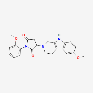 1-(2-methoxyphenyl)-3-(6-methoxy-1,3,4,9-tetrahydro-2H-beta-carbolin-2-yl)pyrrolidine-2,5-dione