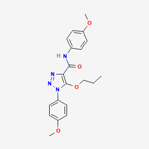 molecular formula C20H22N4O4 B11192844 N,1-bis(4-methoxyphenyl)-5-propoxy-1H-1,2,3-triazole-4-carboxamide 