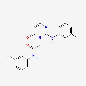 2-{2-[(3,5-dimethylphenyl)amino]-4-methyl-6-oxopyrimidin-1(6H)-yl}-N-(3-methylphenyl)acetamide