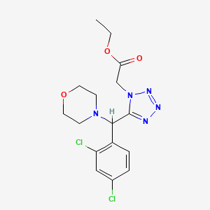 ethyl {5-[(2,4-dichlorophenyl)(morpholin-4-yl)methyl]-1H-tetrazol-1-yl}acetate