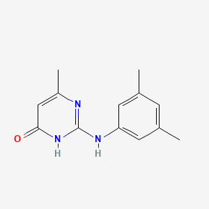 molecular formula C13H15N3O B11192926 2-[(3,5-dimethylphenyl)amino]-6-methylpyrimidin-4(3H)-one 