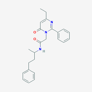 2-(4-ethyl-6-oxo-2-phenylpyrimidin-1(6H)-yl)-N-(4-phenylbutan-2-yl)acetamide