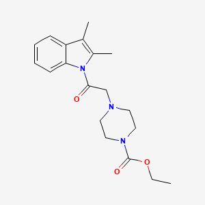 ethyl 4-[2-(2,3-dimethyl-1H-indol-1-yl)-2-oxoethyl]piperazine-1-carboxylate