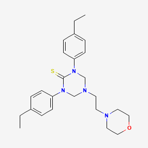 1,3-Bis(4-ethylphenyl)-5-[2-(morpholin-4-yl)ethyl]-1,3,5-triazinane-2-thione