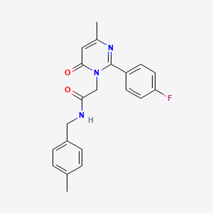 2-[2-(4-fluorophenyl)-4-methyl-6-oxopyrimidin-1(6H)-yl]-N-(4-methylbenzyl)acetamide