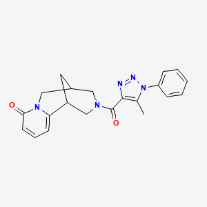 3-[(5-methyl-1-phenyl-1H-1,2,3-triazol-4-yl)carbonyl]-1,2,3,4,5,6-hexahydro-8H-1,5-methanopyrido[1,2-a][1,5]diazocin-8-one