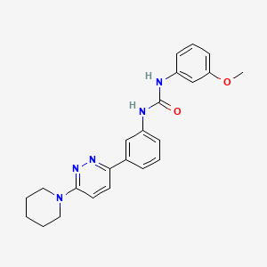 1-(3-Methoxyphenyl)-3-{3-[6-(piperidin-1-YL)pyridazin-3-YL]phenyl}urea