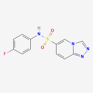 N-(4-fluorophenyl)[1,2,4]triazolo[4,3-a]pyridine-6-sulfonamide